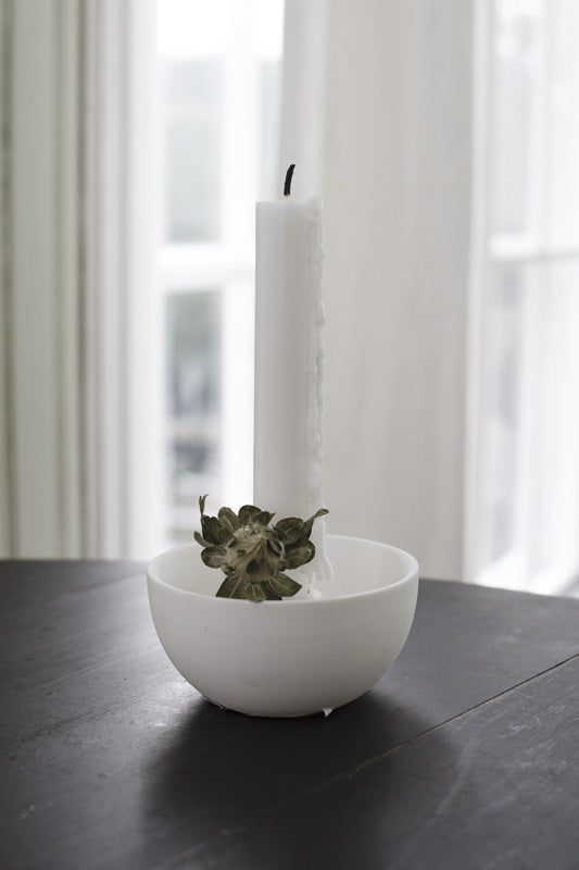 Lidatorp lysestake mini - matt hvit