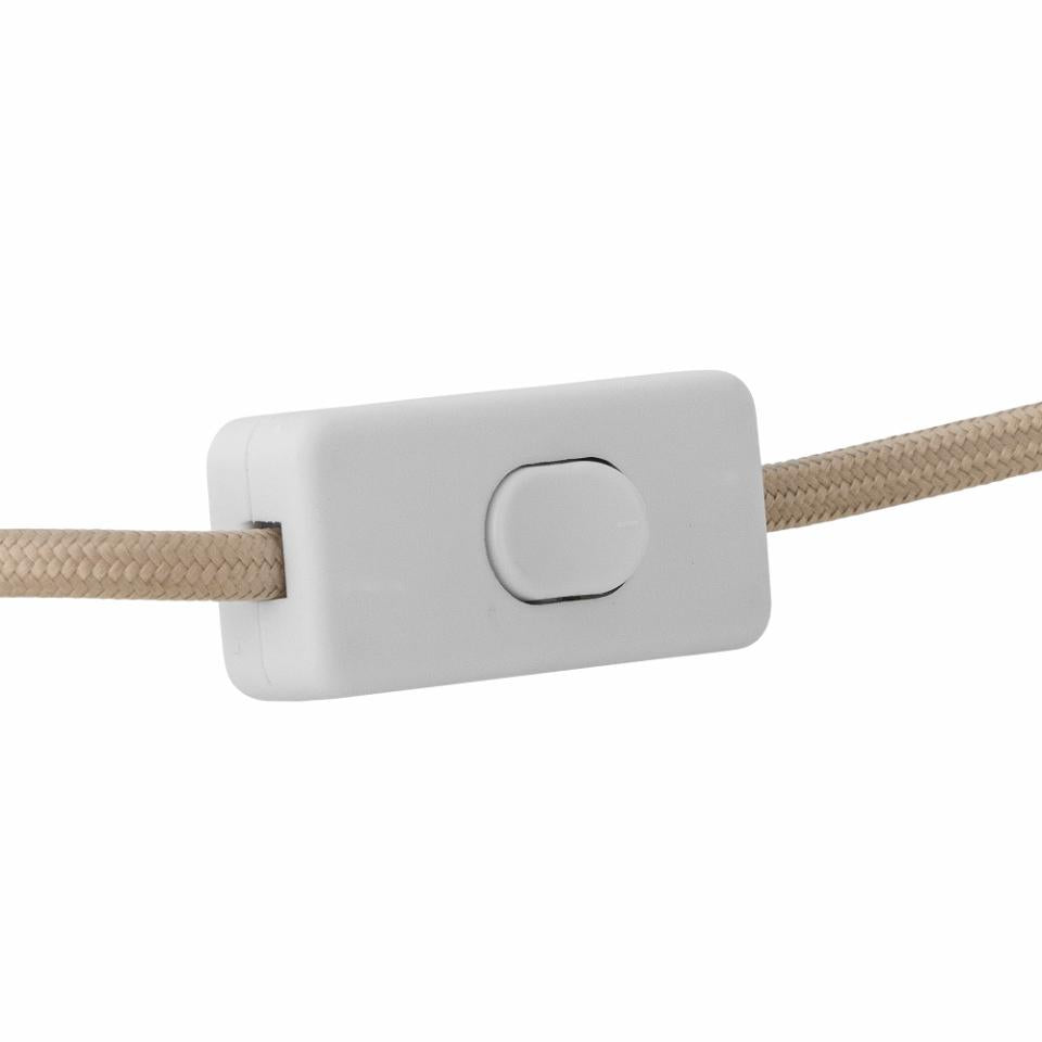 Emmie bordlampe H30cm - Hvit Boucle