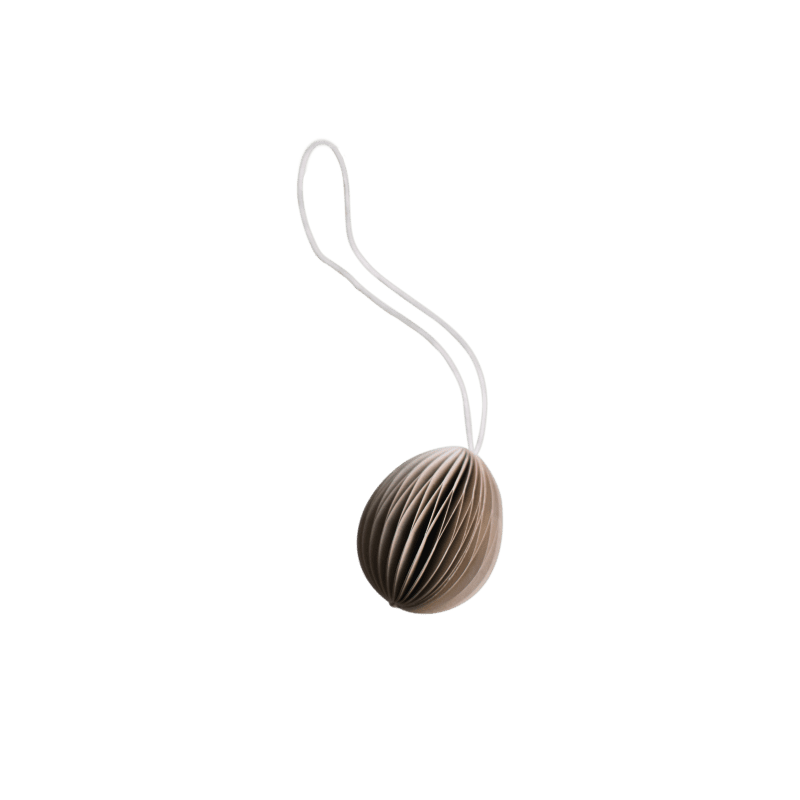 Ovoid påskepynt Small - Sand