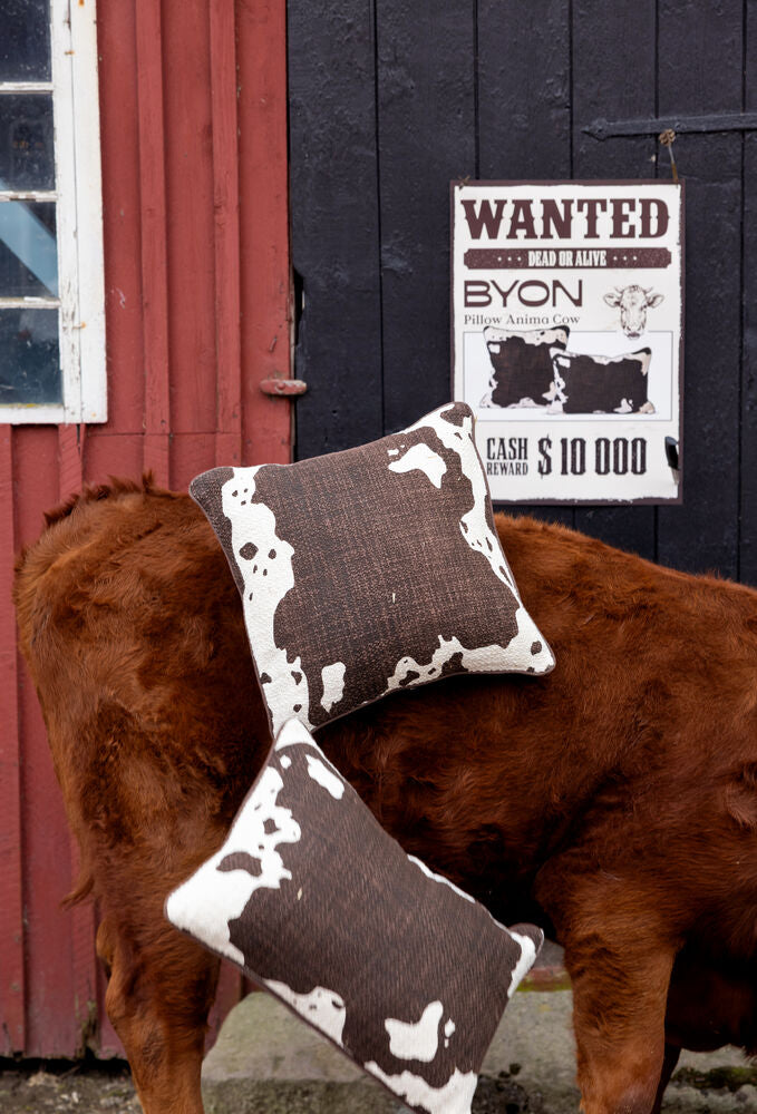 Pute Anima Cow 50x50cm - Brun