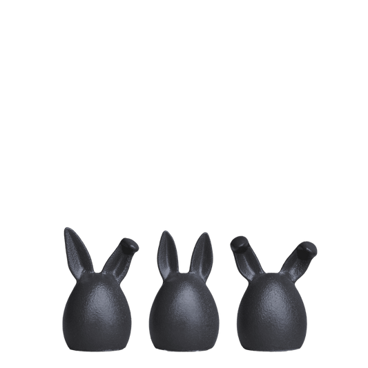 Triplets (3pk.) påskeharer - Cast Iron