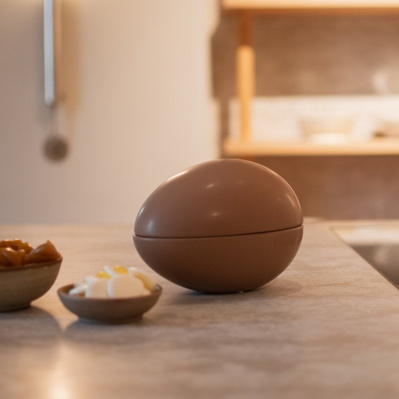 Nest - Påskeegg i keramikk - Nougat