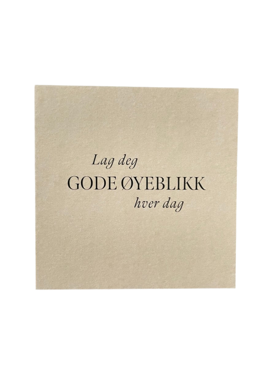Lag deg gode øyeblikk - Lite kort