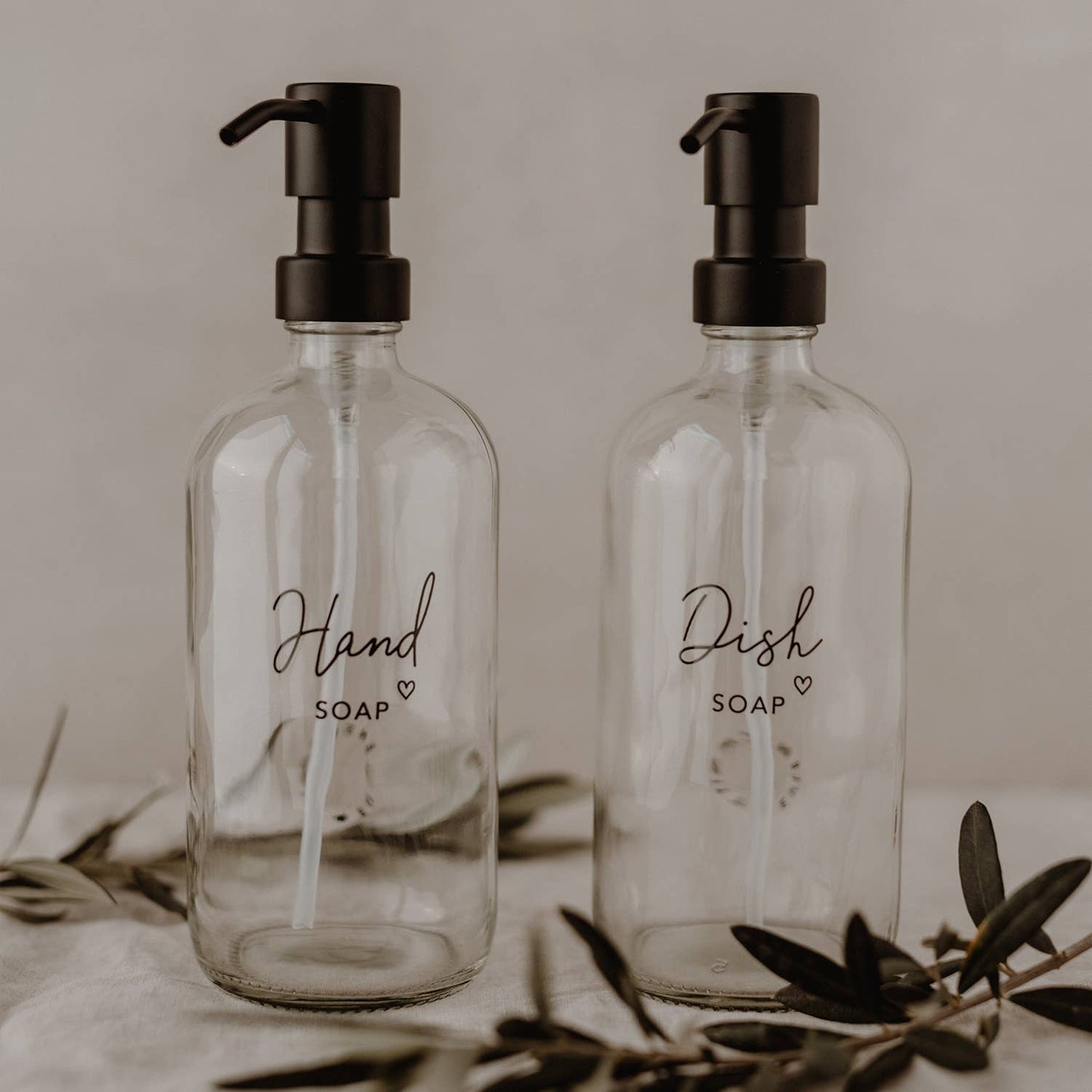 Såpedispenser «Hand soap» Glass - 500 ml