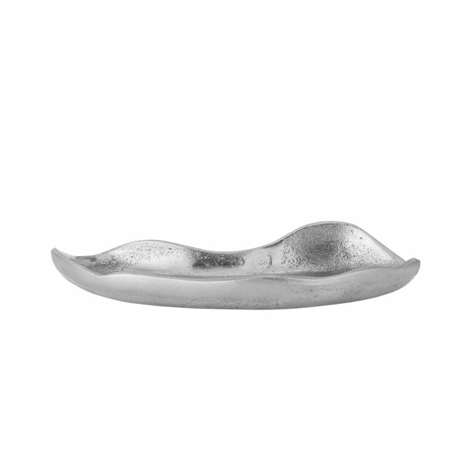 Marlice Asymmetrisk fat - Aluminium Sølv L20cm