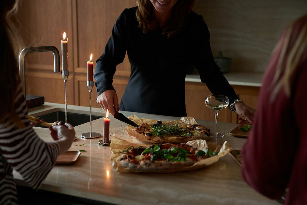 Siri lysestake Large - Sølv