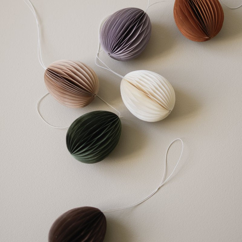 Ovoid påskepynt Large - Sand