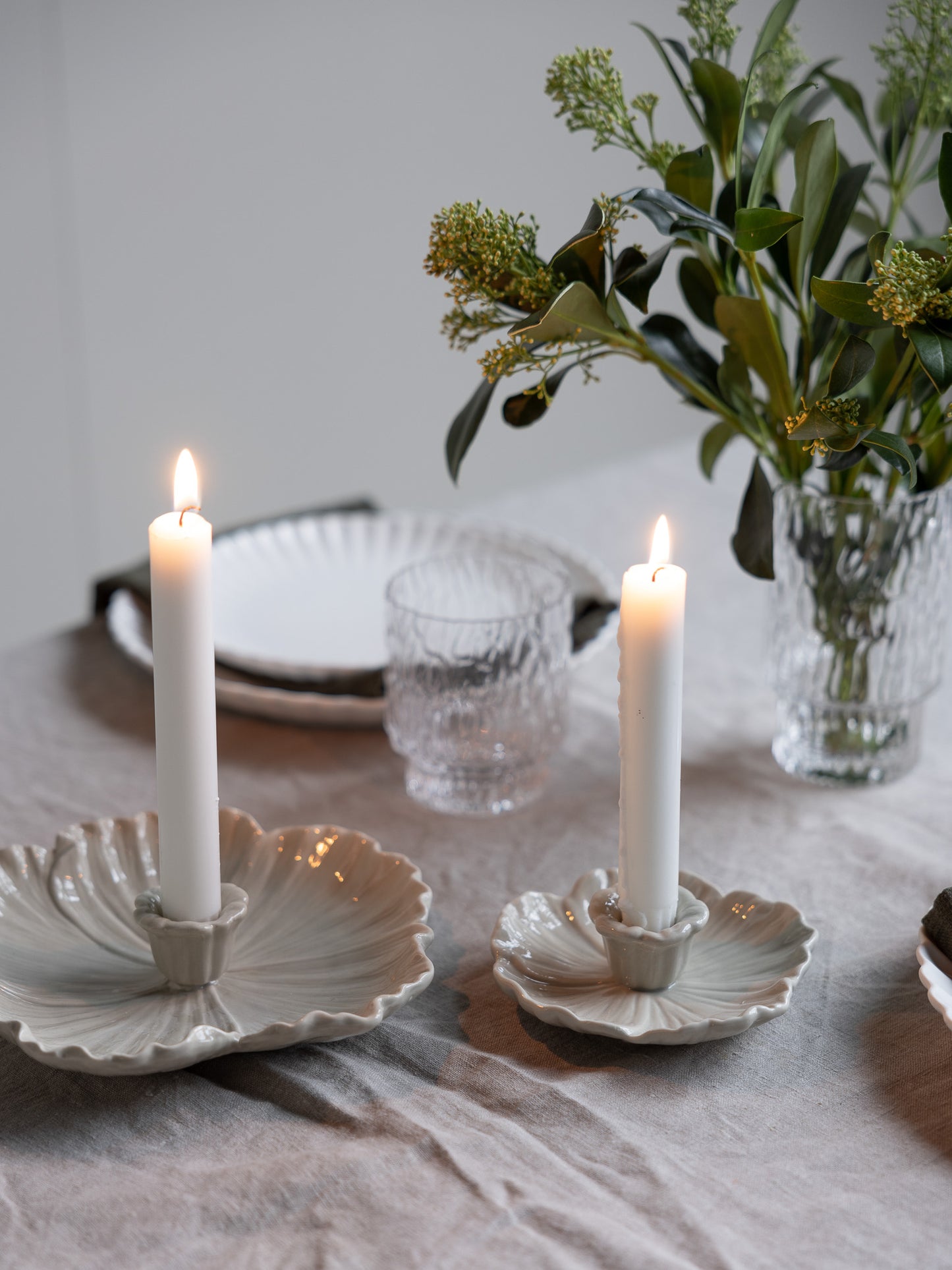 Botanik - Liten beige lysestake