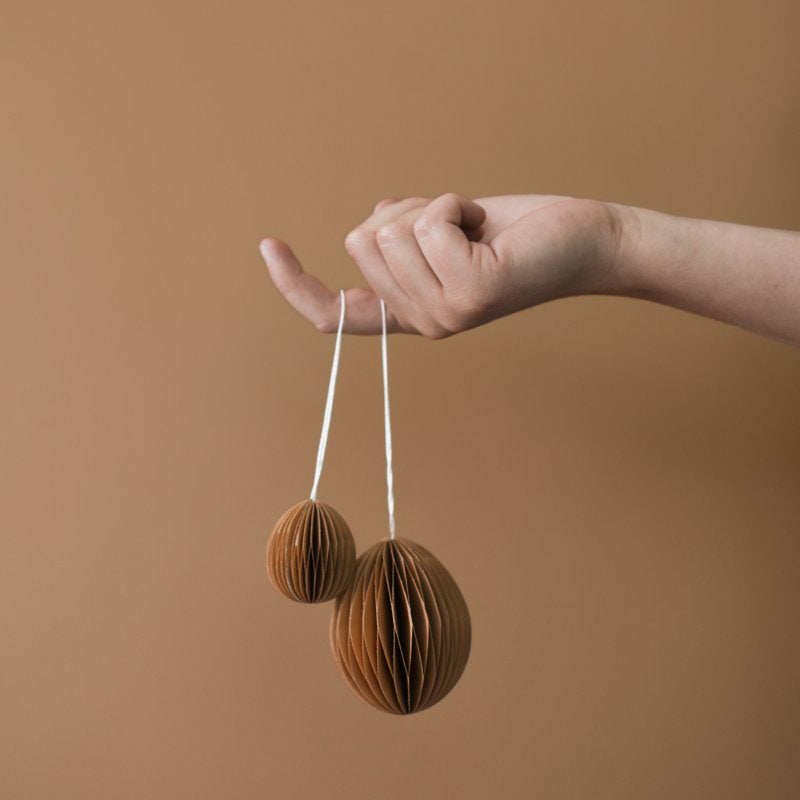 Ovoid påskepynt Small - Terracotta