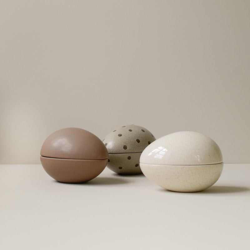 Nest - Påskeegg i keramikk - Vanilla