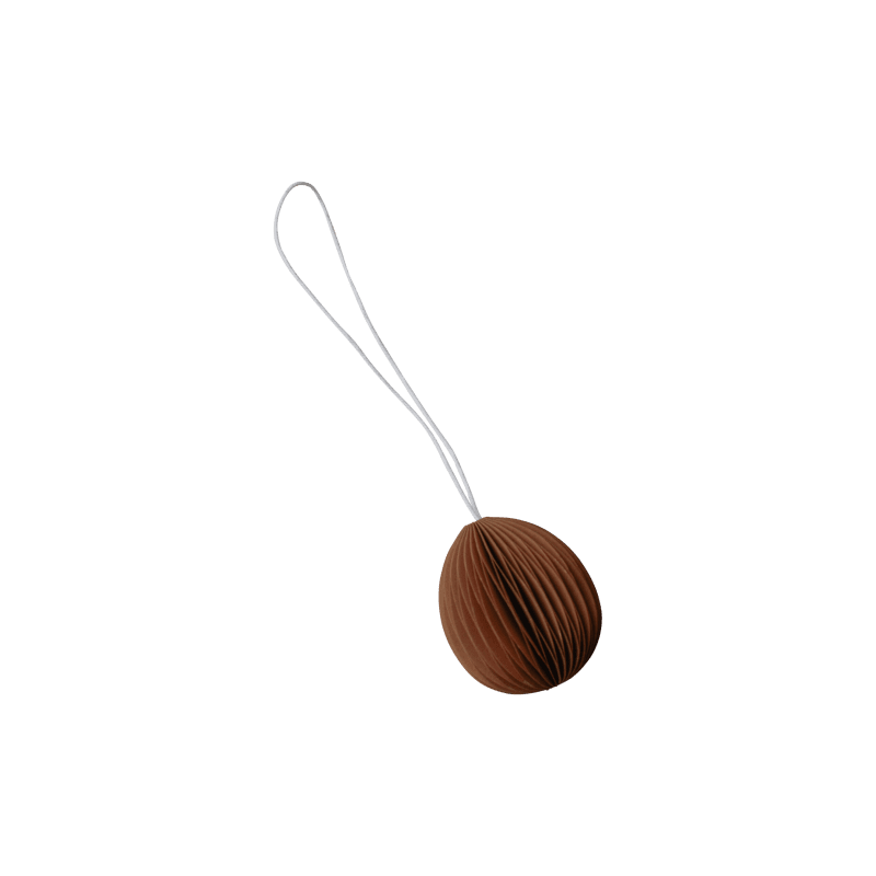 Ovoid påskepynt Small - Terracotta