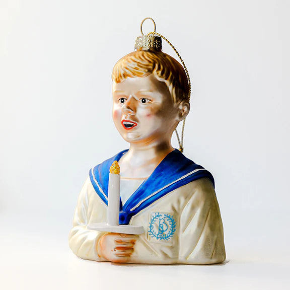 Sølvgutt julekule - By Heim Studio