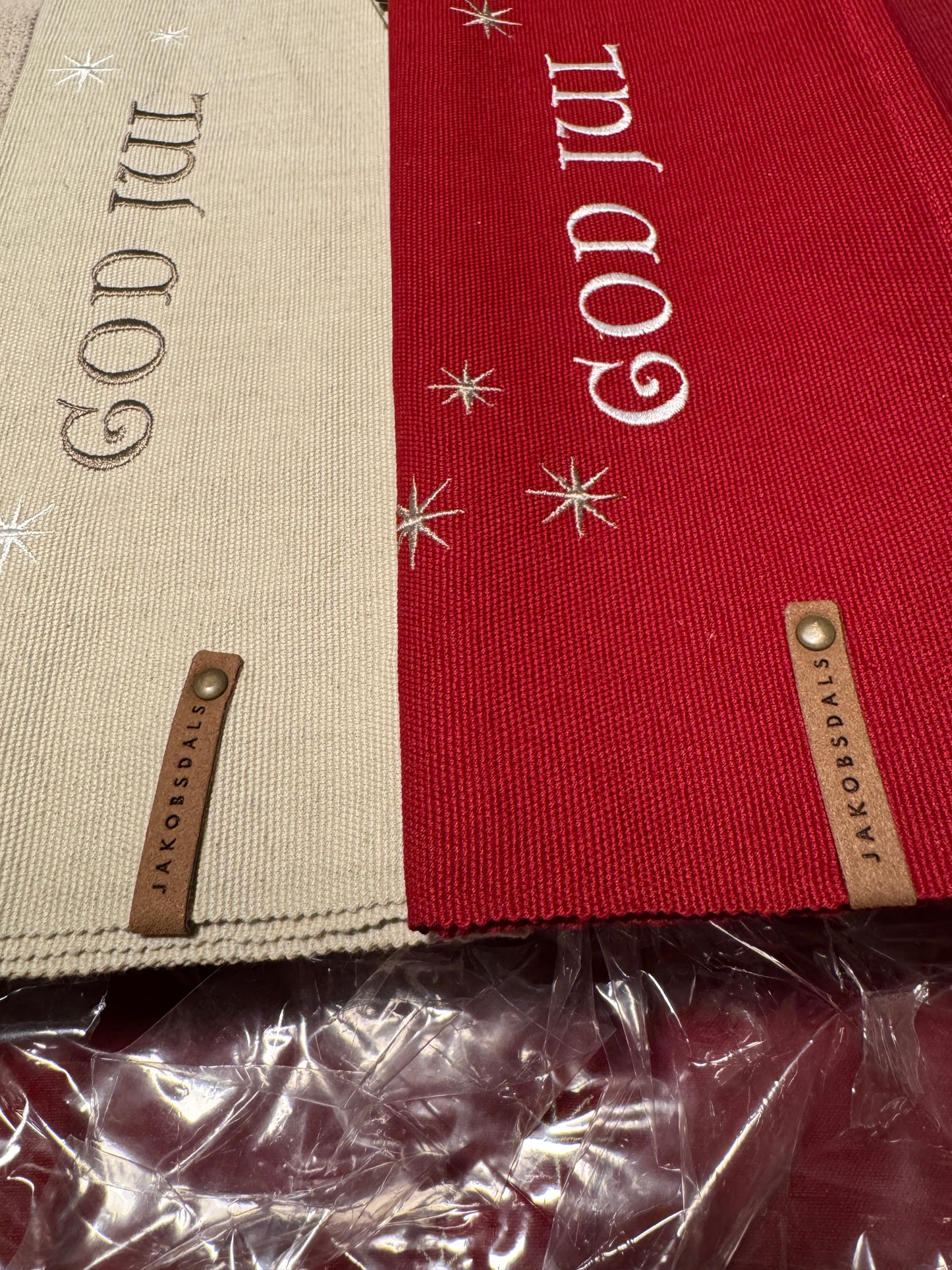 Christmas løper - Offwhite