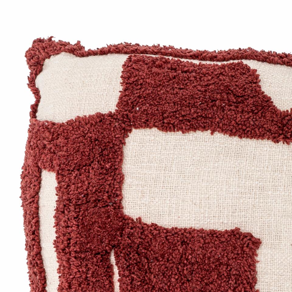 Olica pute 60x40cm - Burgunder/Natur