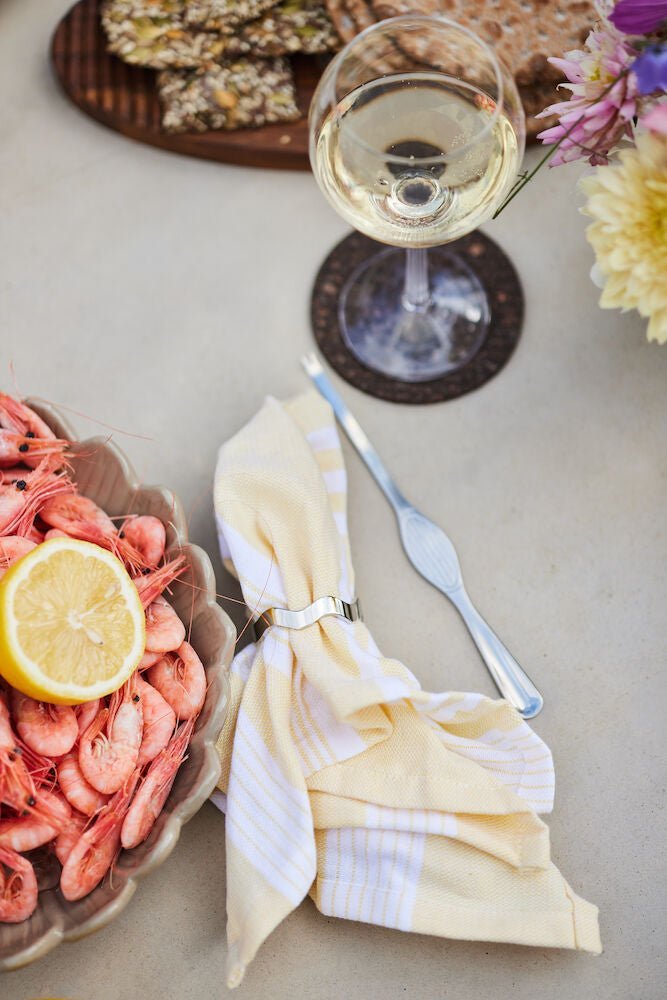 Anna serviettringer 4-pk - Sølv