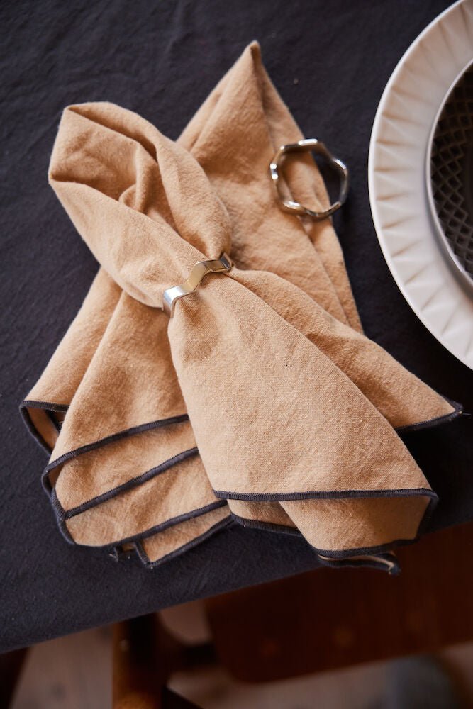 Anna serviettringer 4-pk - Sølv