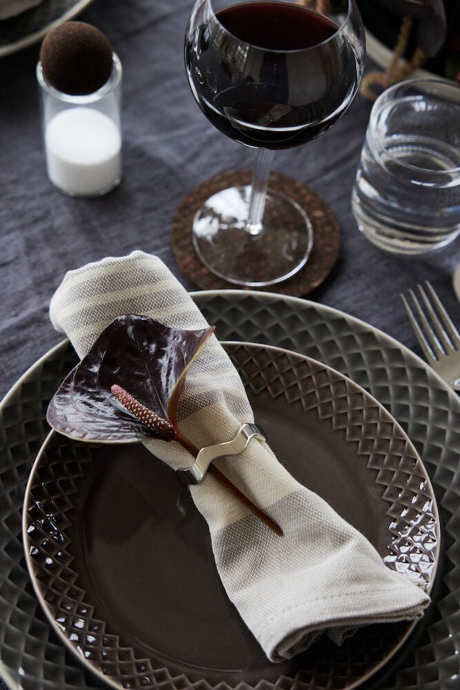 Anna serviettringer 4-pk - Sølv