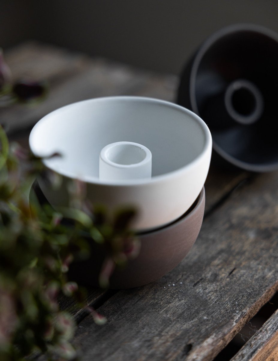 Lidatorp mini lysestake - Brun