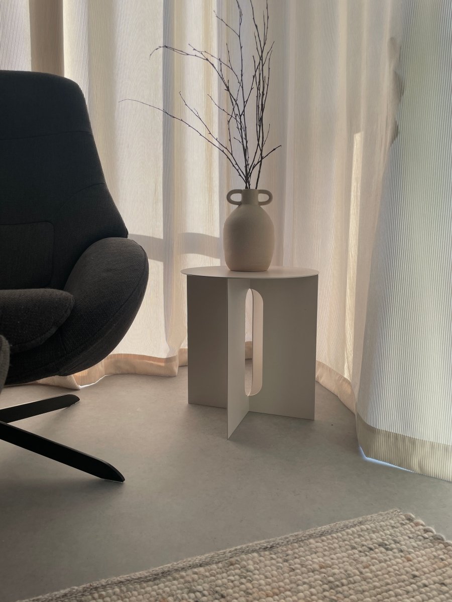 Long vase Small - Beige H23cm