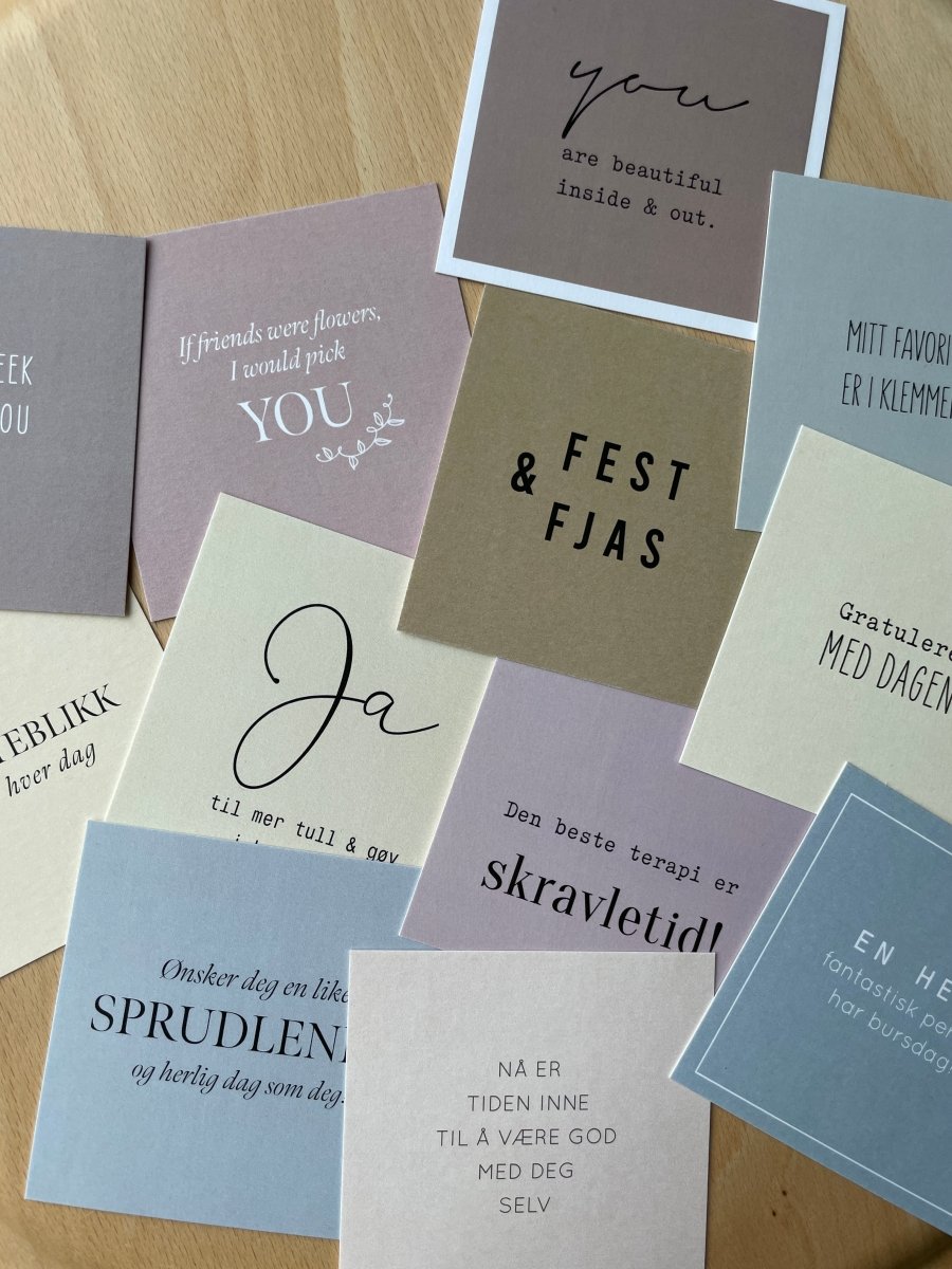 Ønsker deg en like SPRUDLENDE… Lite kort