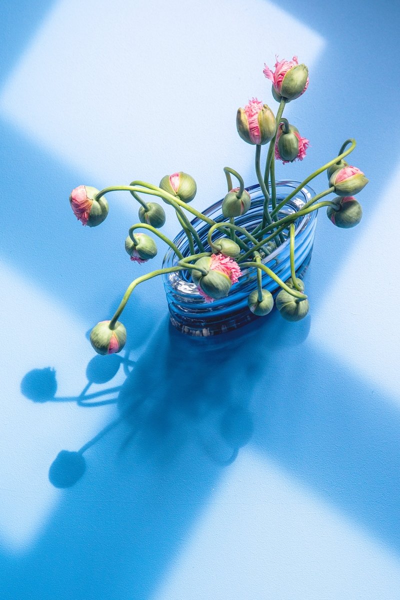 Repeat vase - blålilla H18cm