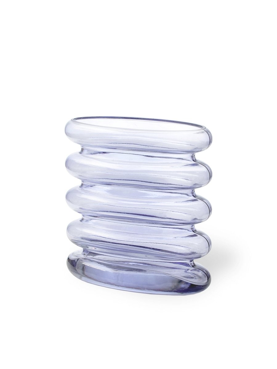 Repeat vase - blålilla H18cm