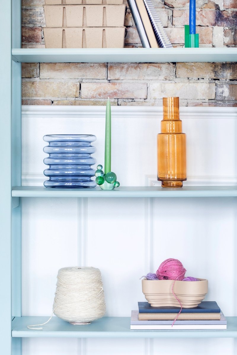 Repeat vase - blålilla H18cm