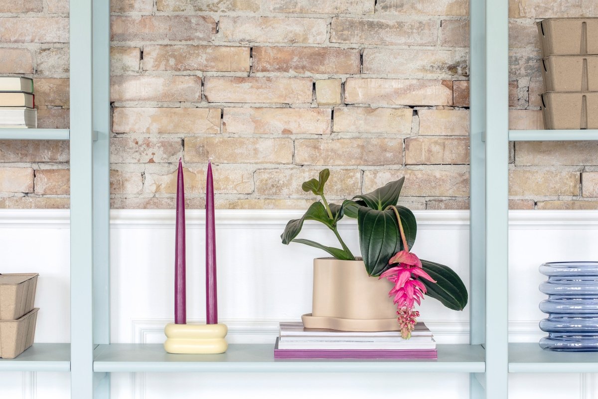 Repeat vase - blålilla H18cm