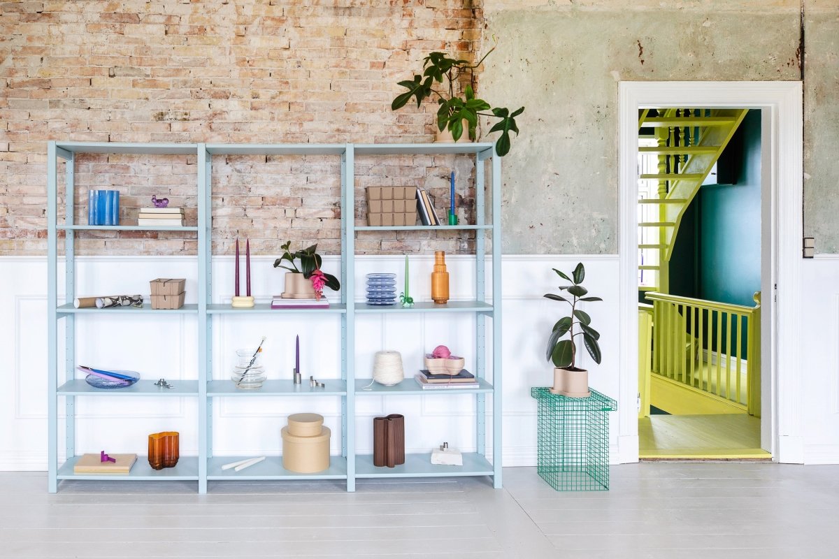 Repeat vase - blålilla H18cm