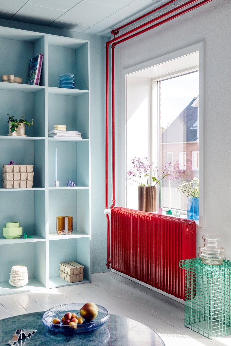 Repeat vase - blålilla H18cm