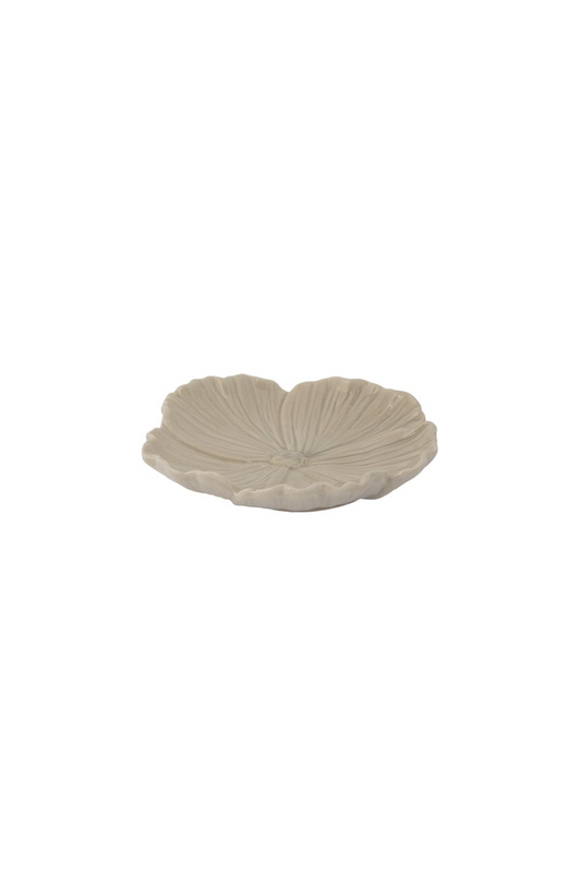 Blomster - Lite beige fat Ø13
