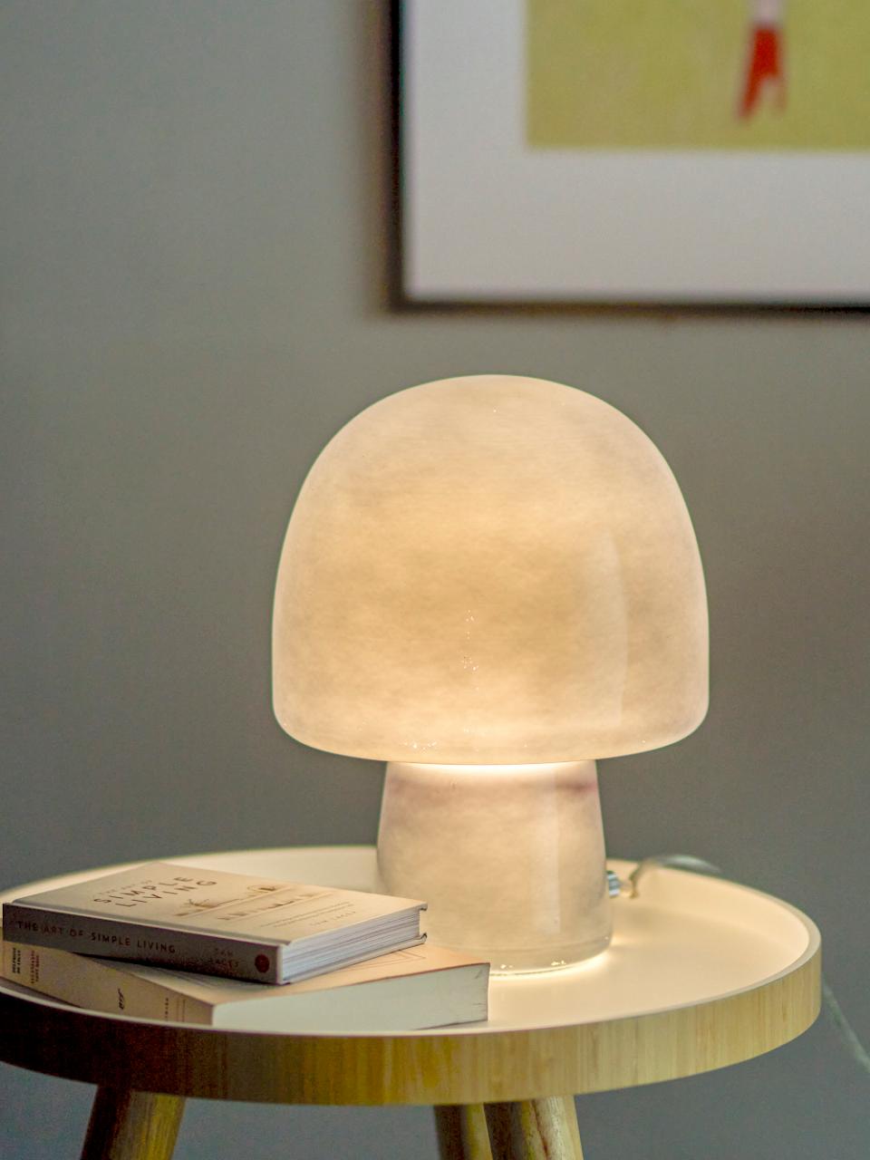 Paddy bordlampe i glass, H26,5 - Blå