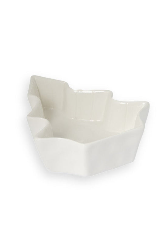 Granhult stor skål - Hvit