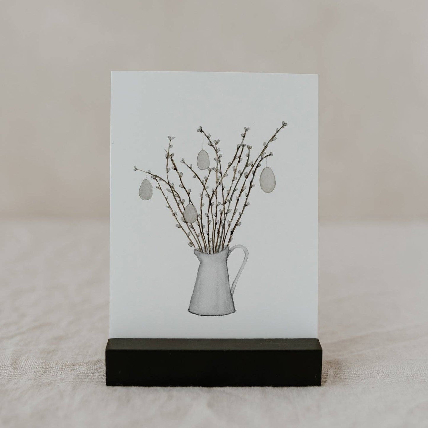 Kort- og blomsterholder, sett med 2, prikker/blank