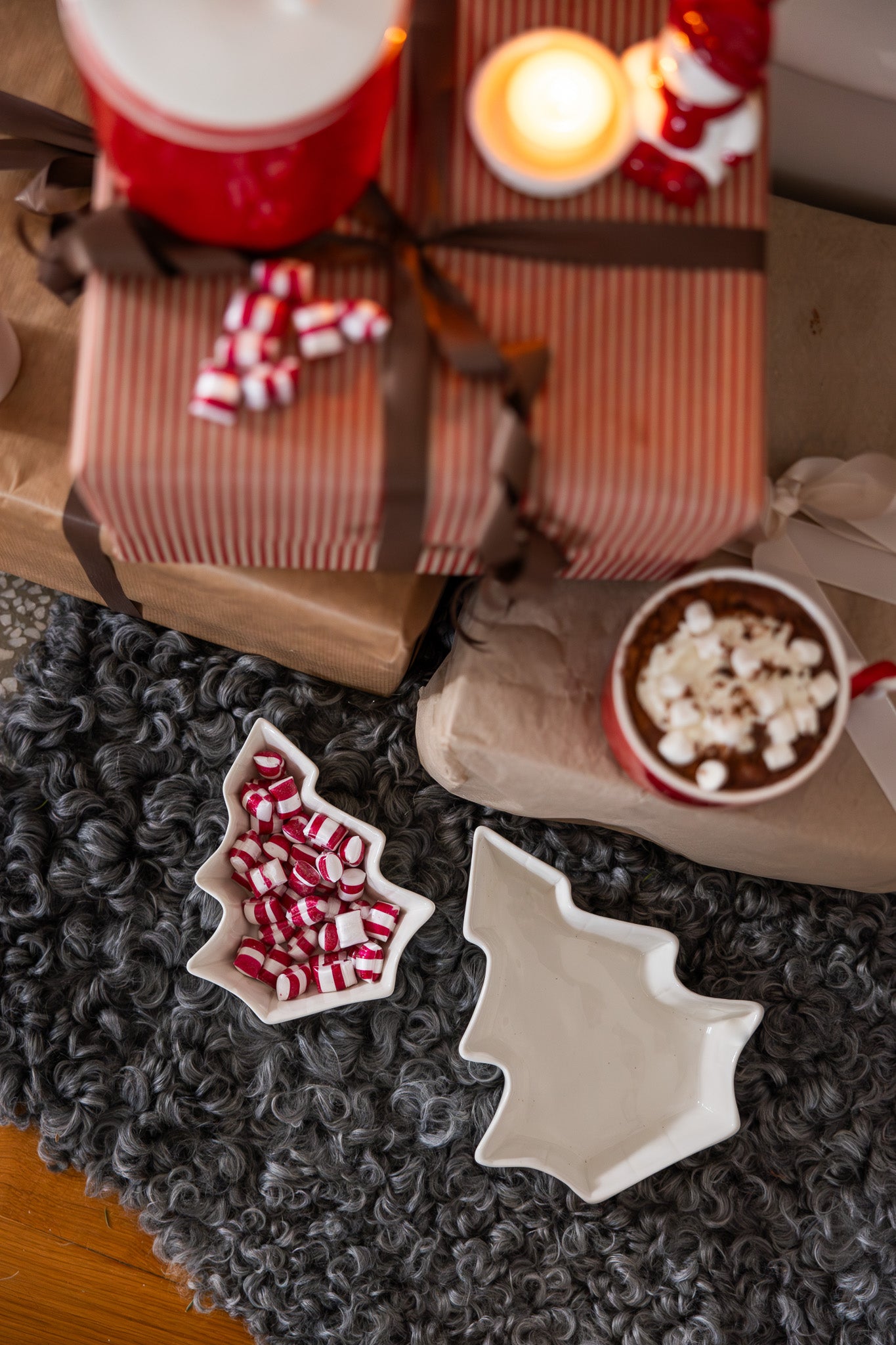 Granhult liten skål - Hvit