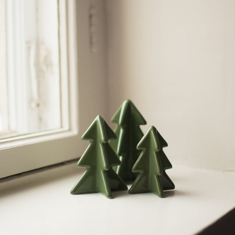 Winter tree Medium H8cm- Grønn