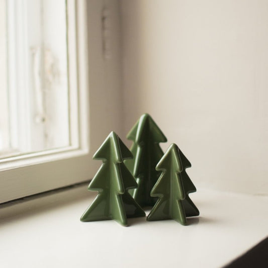 Winter tree Large H9,8cm - Grønn