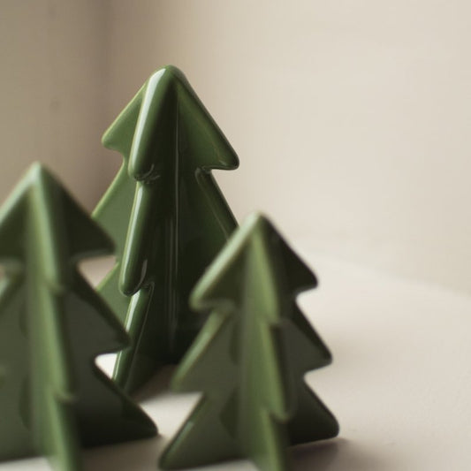 Winter tree Small H7cm - Grønn