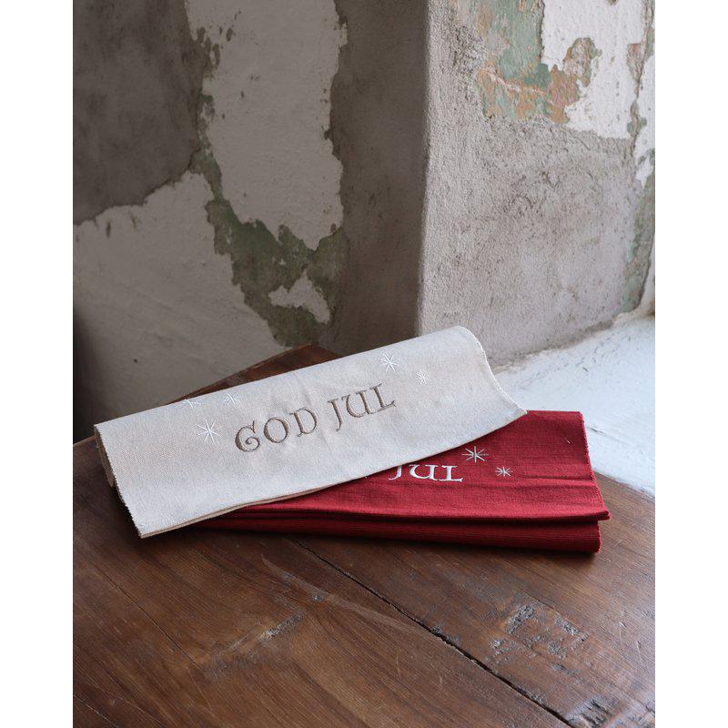 Christmas løper - Offwhite