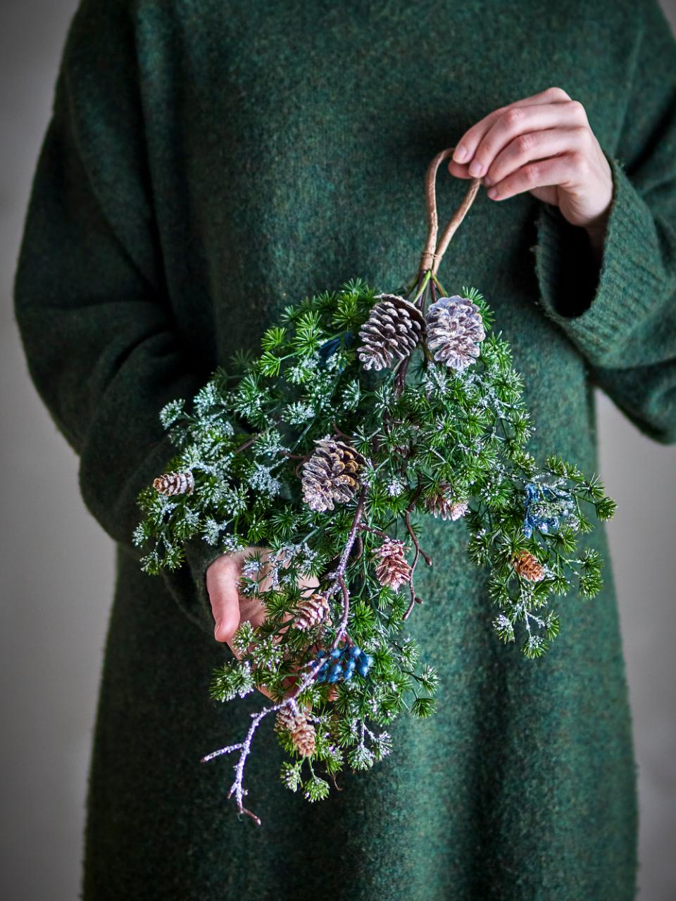 Cedar dekorasjon - Kunstige blomster - Grønn