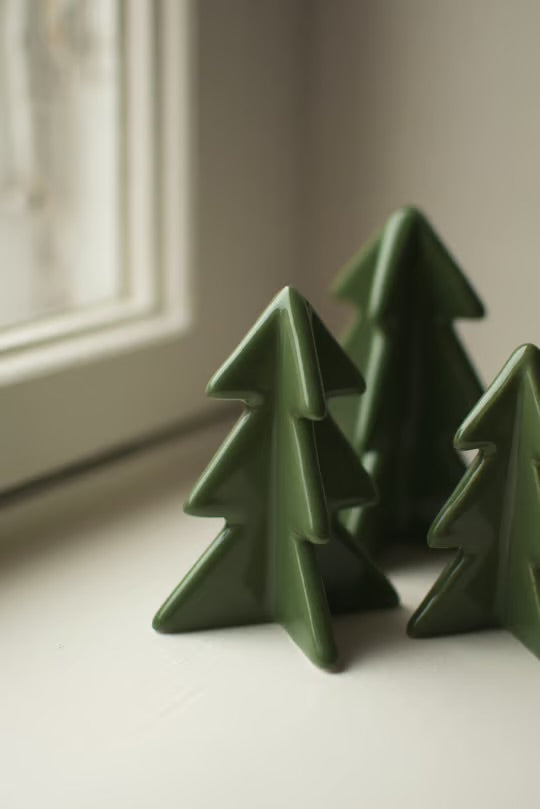 Winter tree Medium H8cm- Grønn