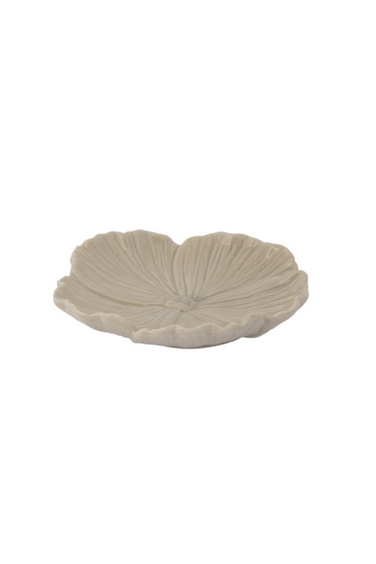Blomster - Lite beige fat Ø13