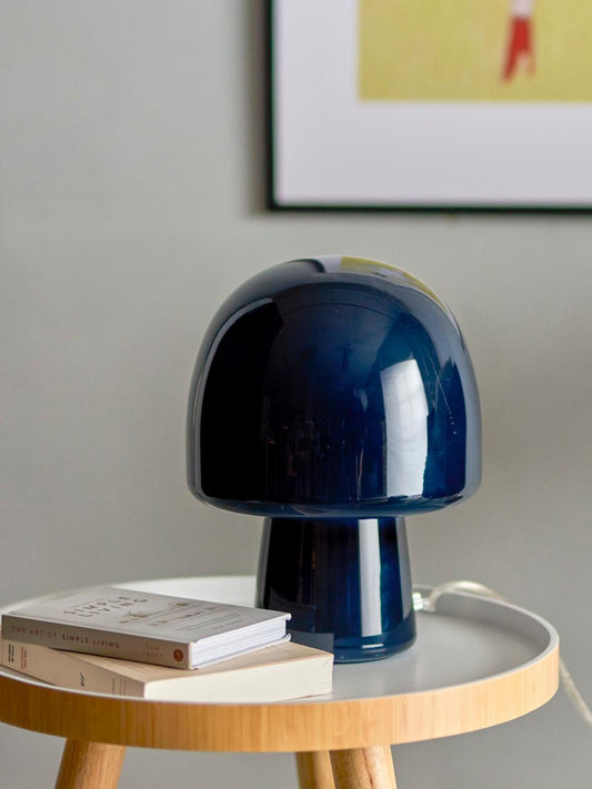 Paddy bordlampe i glass, H26,5 - Blå