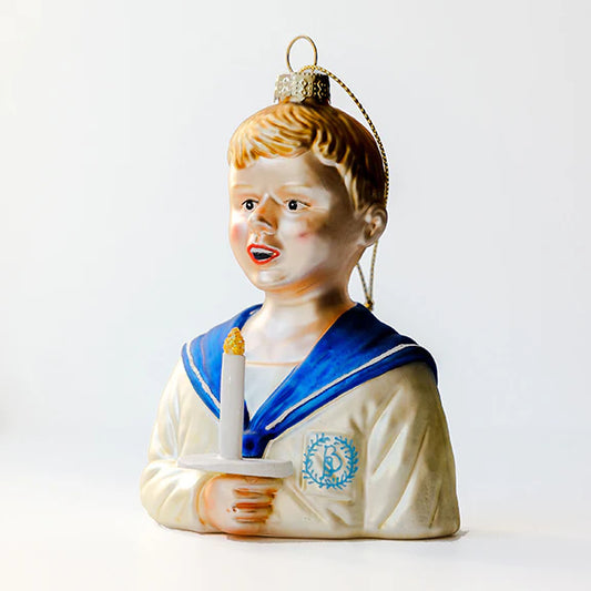 Sølvgutt julekule - By Heim Studio
