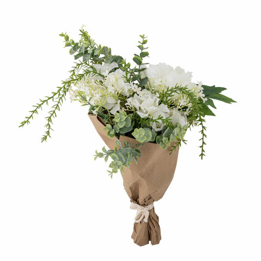 Lustre Bukett, Kunstige Blomster - Hvit