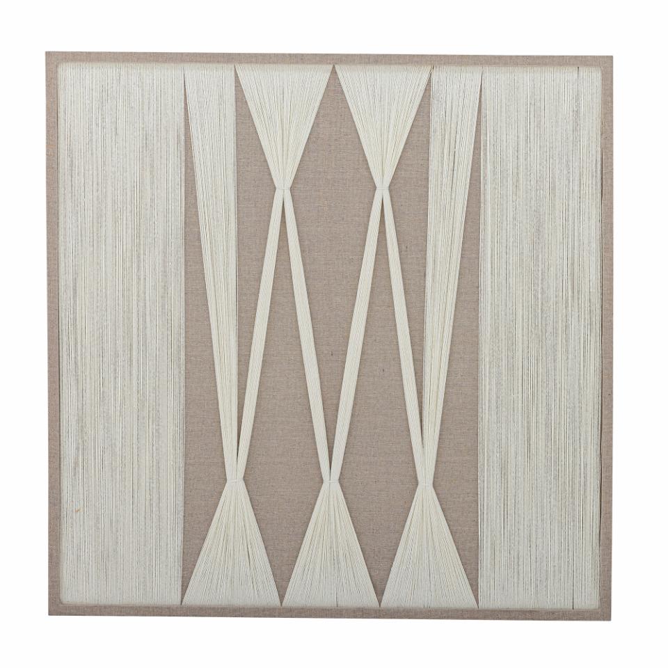Didder veggdekorasjon - Natur bomull 80x80cm