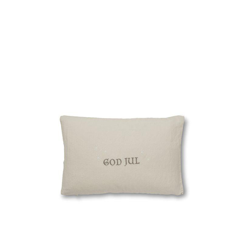 Christmas putetrekk 30x50cm - Offwhite