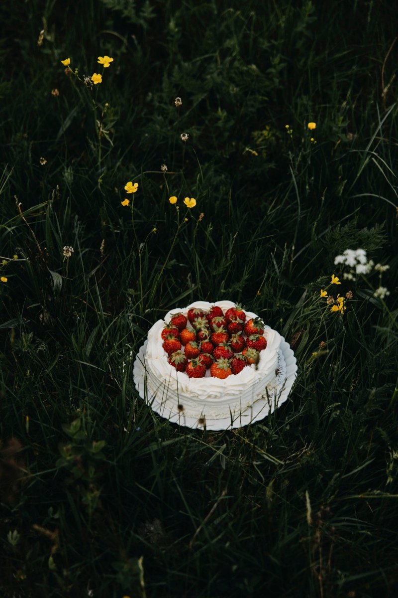 Flora Hvit - Tallerken Ø25